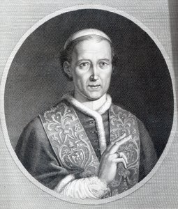 Papa Leone XII, inciso da Raffaele Persichini da Agostino Tofanelli